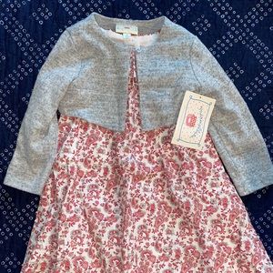 Marmellata toddler girl dress with cardigan